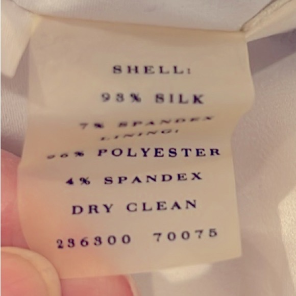 Ann Taylor Purple and White modern abstract Sheath Dress Bateau Neckline size 2 - Picture 9 of 9